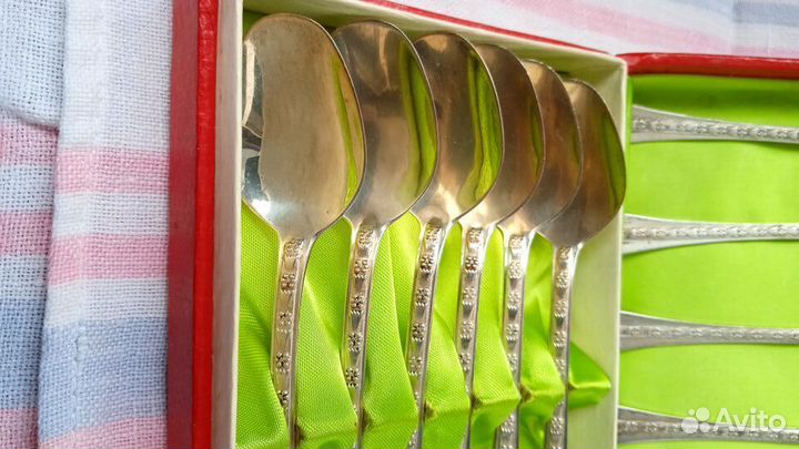 Винтаж. Ложки кофейные, серебро 916*