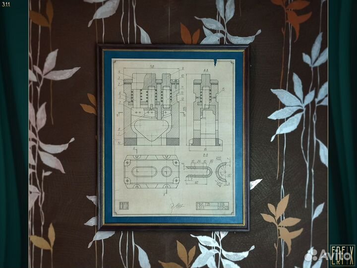 Ретро чертеж 