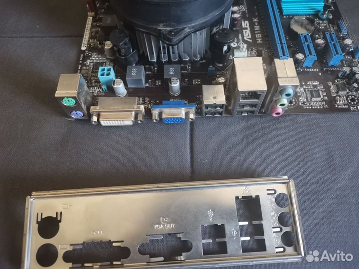 Материнка с процом и оперативой