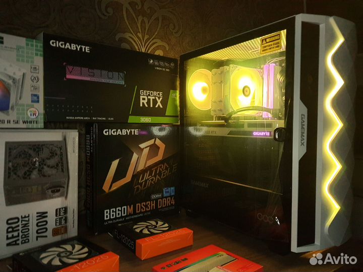 Мощный Пк Core i5-12400F/RTX3060 в белом корпусе