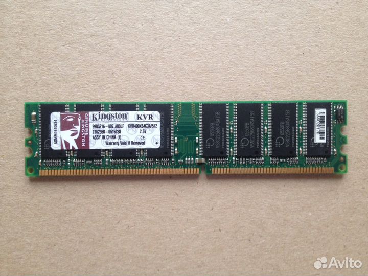 Kingston kvr400x64c25/512