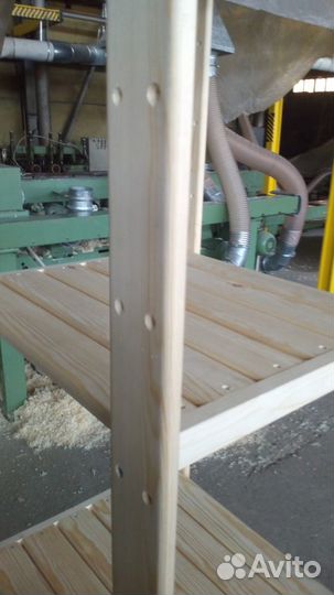 Стеллажи деревянные