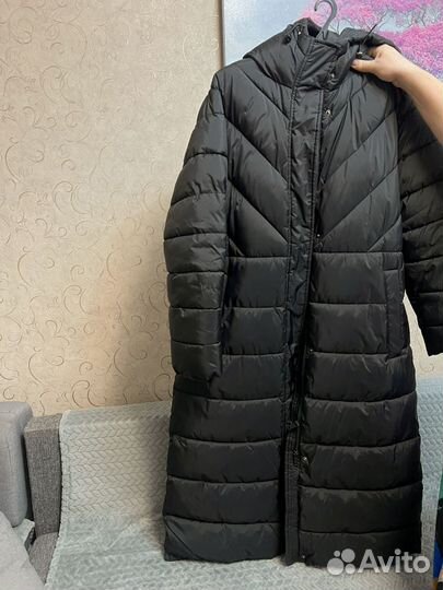 Пуховик зимний женский 50 52 черный