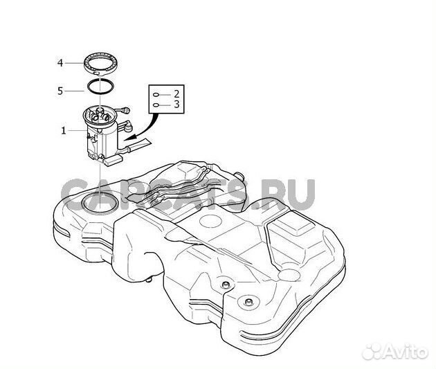 Топливный насос volvo XC70(31372899) оригинал