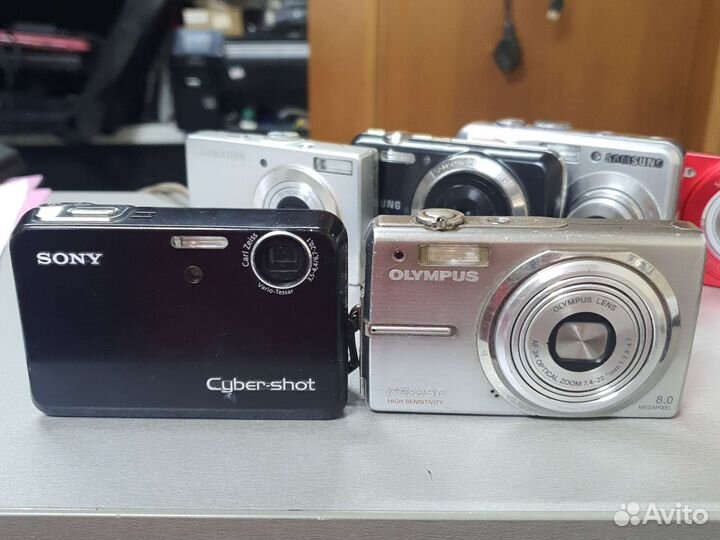 Фотоаппараты цифровые мыльницы лот 6шт