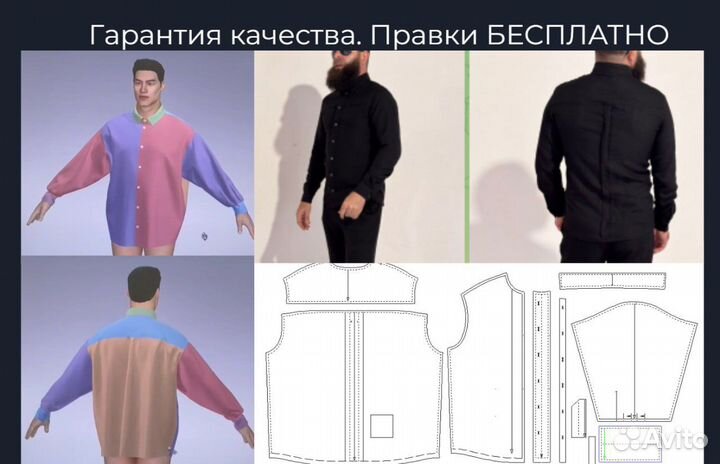 Разработка лекал,3D примерка