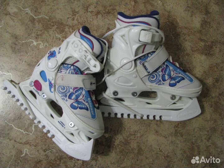 Фигурные коньки раздвижные новые