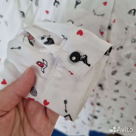 Рубашка блузка для девочки 140 ostin