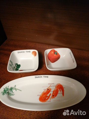 Набор блюд для закусок, 3 предмета