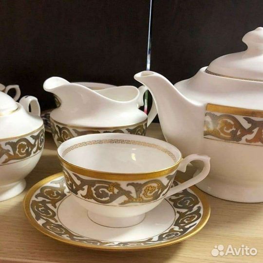 Сервиз чайный костяной
