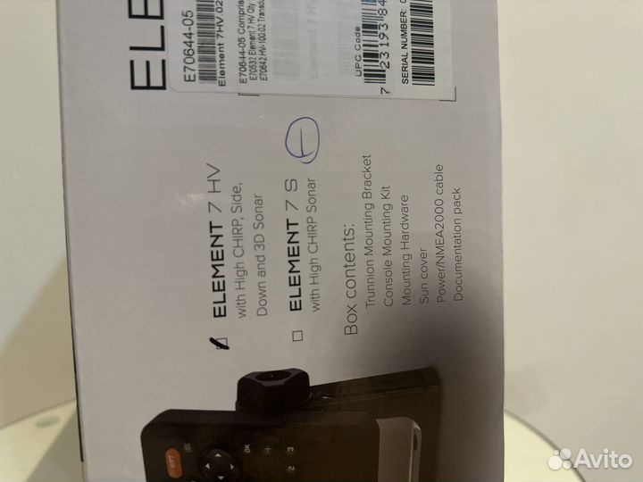 Эхолот Raymarine Element 7HV с датчиком HV-100