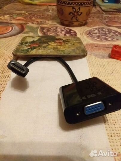 Переходник с vga на hdmi и USB на микро USB