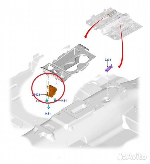 Кнопка стояночного тормоза Ford Kuga легковой