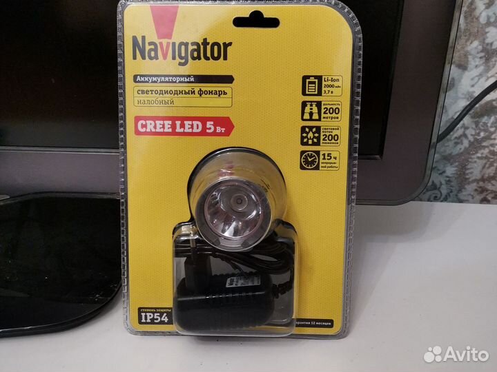 Светодиодный фонарь налобный