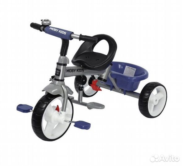 Детский трехколесный велосипед с ручкой