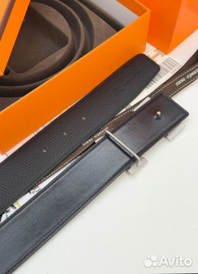 Ремень мужской Hermes, кожа натуральная