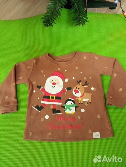 Новогодний комплект для малыша 86-92