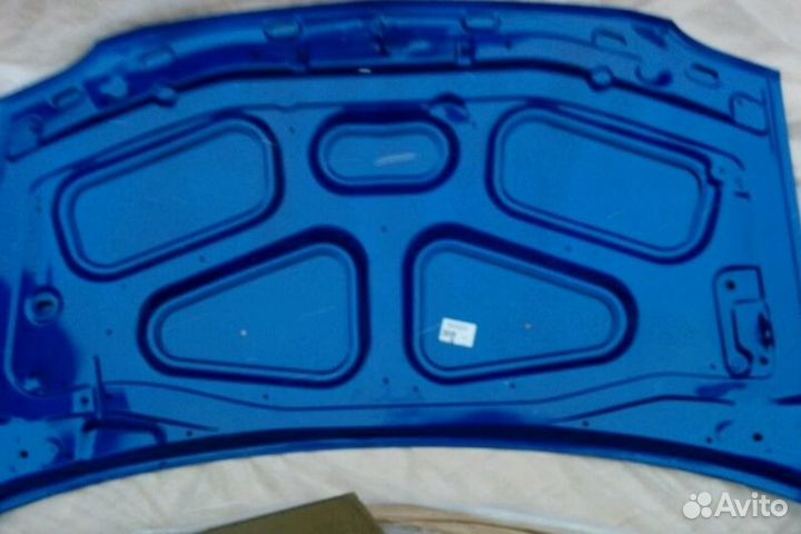 Новый капот Рено Логан цвет Эгейское Море 61G