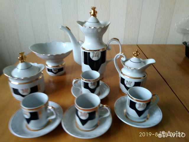 Кофейный сервиз Золотой Пегас (остатки)
