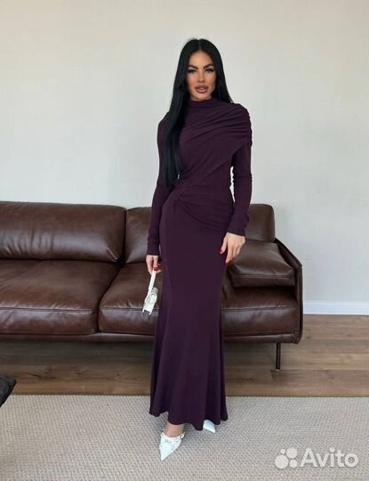 Кашемировое платье 4 цв