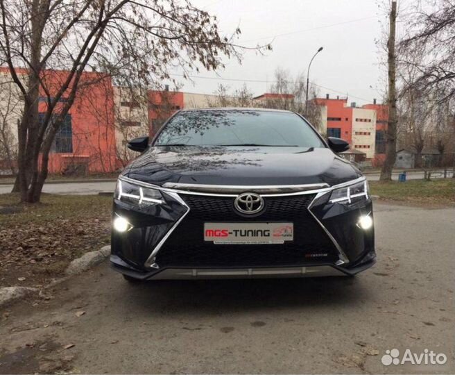 Бампер на Toyota Camry в стиле Lexus