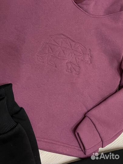 Детский теплый костюм из футера 122 р-р