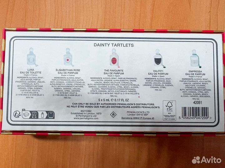 Парфюмированный набор penhaligon’S 5 шт по 5 ml