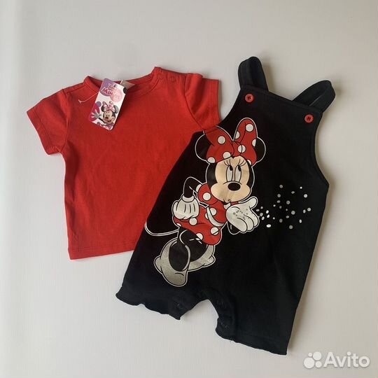 Песочник и футболка на лето для девочки Disney