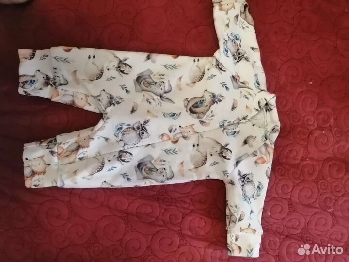 Комплект конверт, комбинезон, шапочка, шарфик