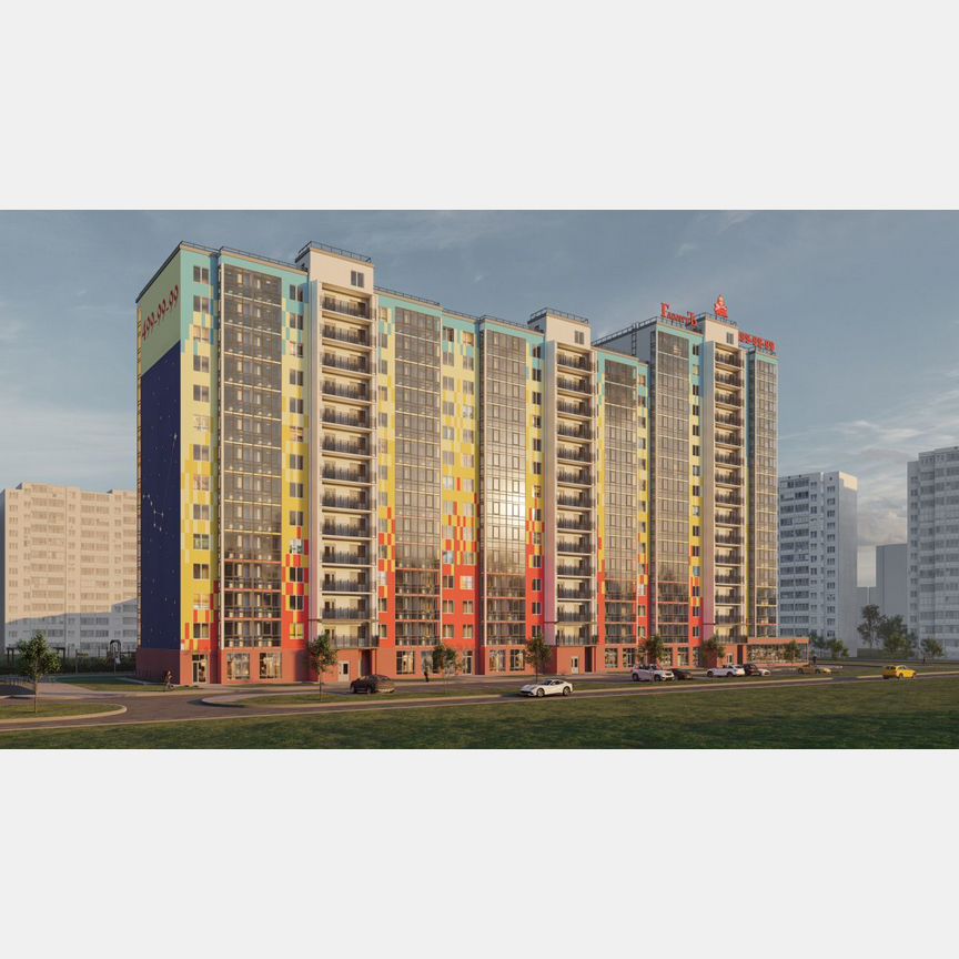 1-к. квартира, 36,8 м², 12/15 эт.