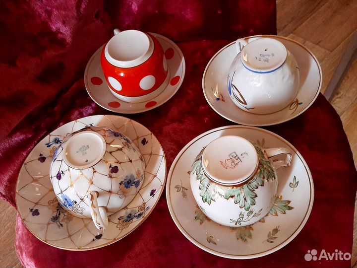 Сервиз Радиоволны.Чайные пары СССР