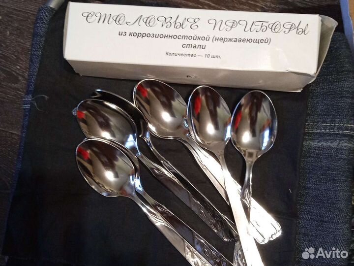 Ложки столовые, нержавеющие 4 шт