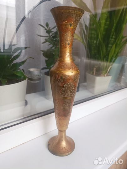 Ваза Латунь СССР- Индия
