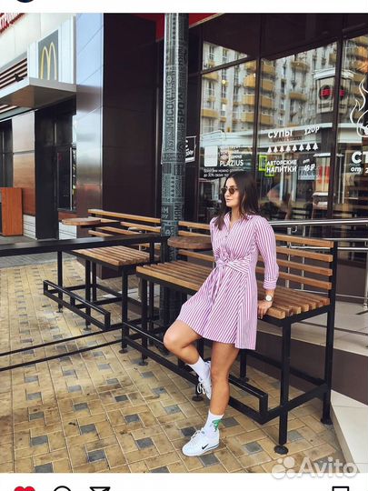 Платье в полоску mohito