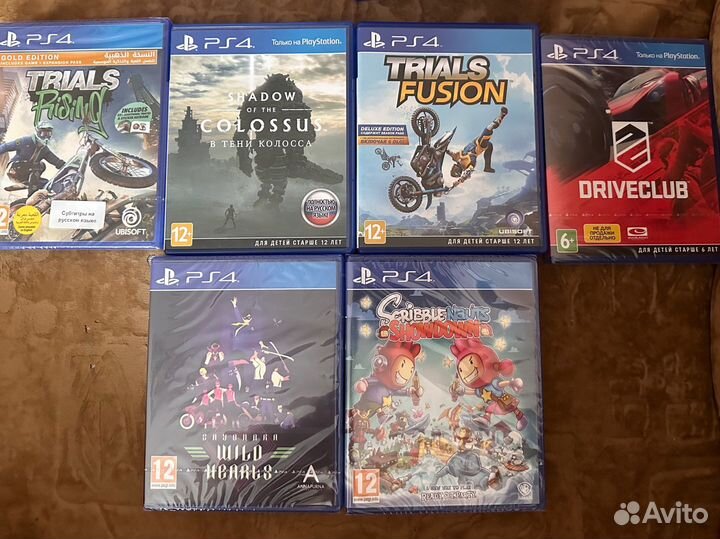 Игры на дисках PlayStation 5 и 4