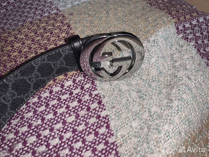 Ремень Gucci GG мужской оригинал едет обрантно