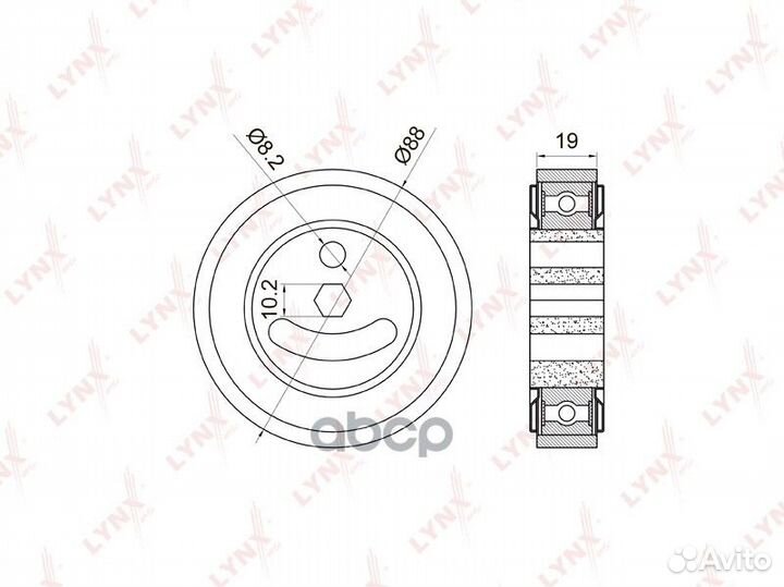 Ролик натяжной приводного ремня PB5025 lynxauto
