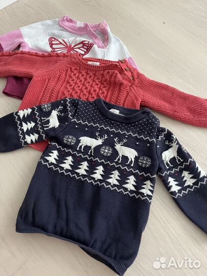 Детские свитера 80 для девочек