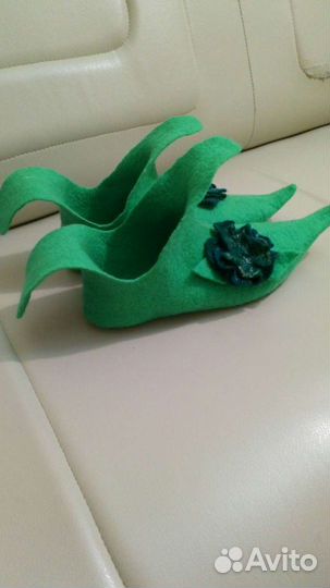 Тапочки эльфики валяные