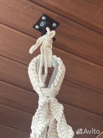 Подвесное кресло гамак макраме