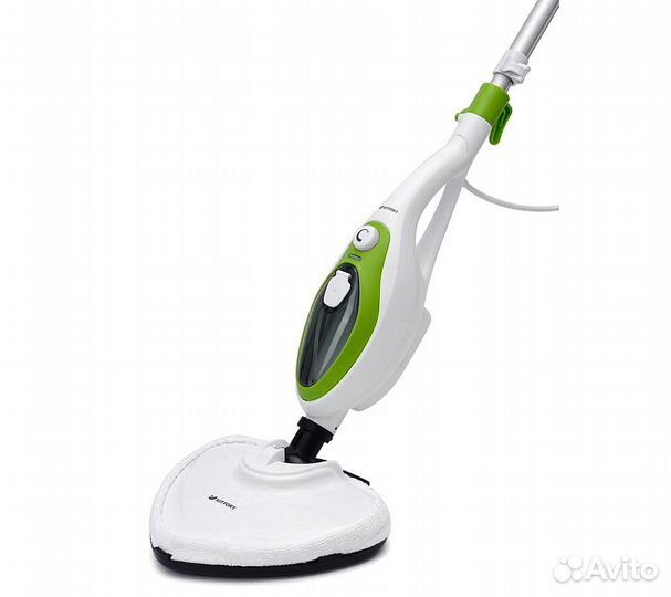 Швабра паровая Kitfort KT-1004-2 1500Вт зеленый/бе
