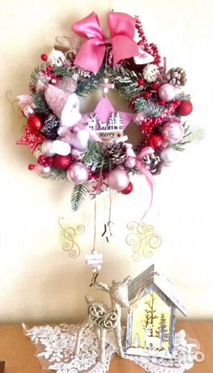 Новогодний, Рождественский Декор Венок