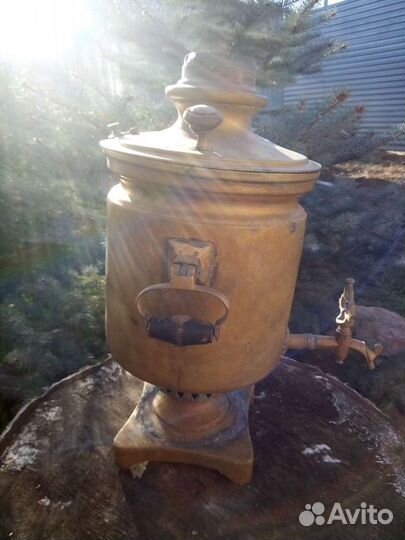 Самовар на дровах старинный