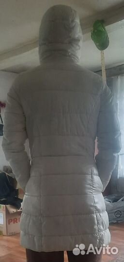 Пуховик женский длинный с капюшоном