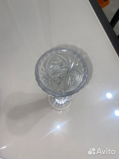 Хрустальная ваза богемия времен СССР