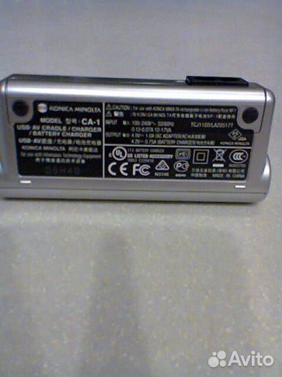 Konica Minolta Model CA-1 Зарядное устройство