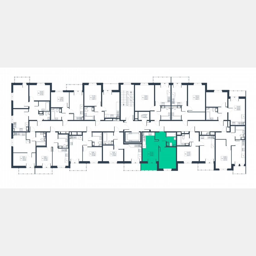 1-к. квартира, 36,7 м², 2/8 эт.