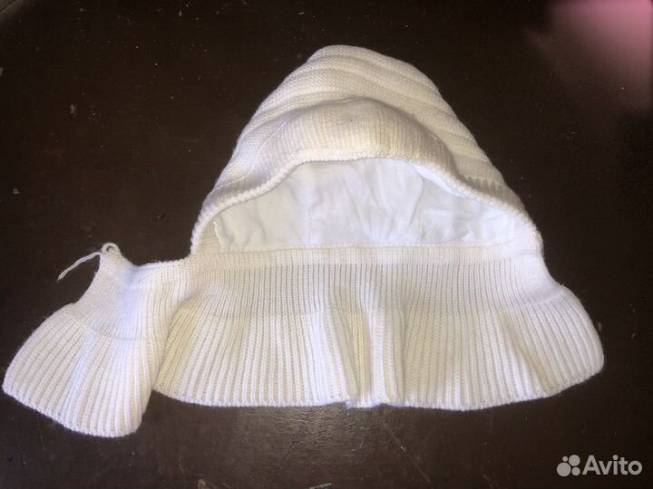 Шапка шлем демисезонняя для девочки