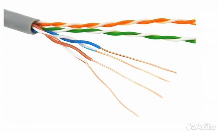 Кабель витая пара utp 5e медь внутренний