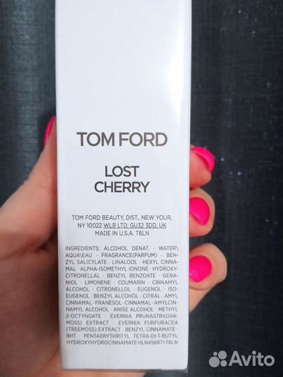 Неповторимый TOM ford lost cherry Тестер оригинал